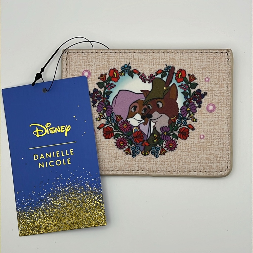 Danielle Nicole Beige Floral Robin Hood Card Holder